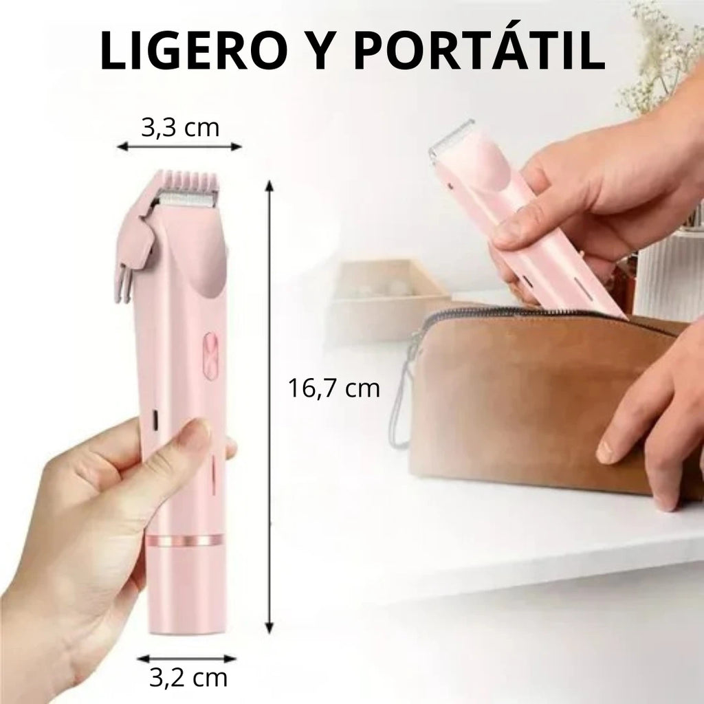 DEPILADORA ZENTORA™ 2-EN-1 IMPERMEABLE: TU PIEL DE SEDA SIN DOLOR 🌸✨